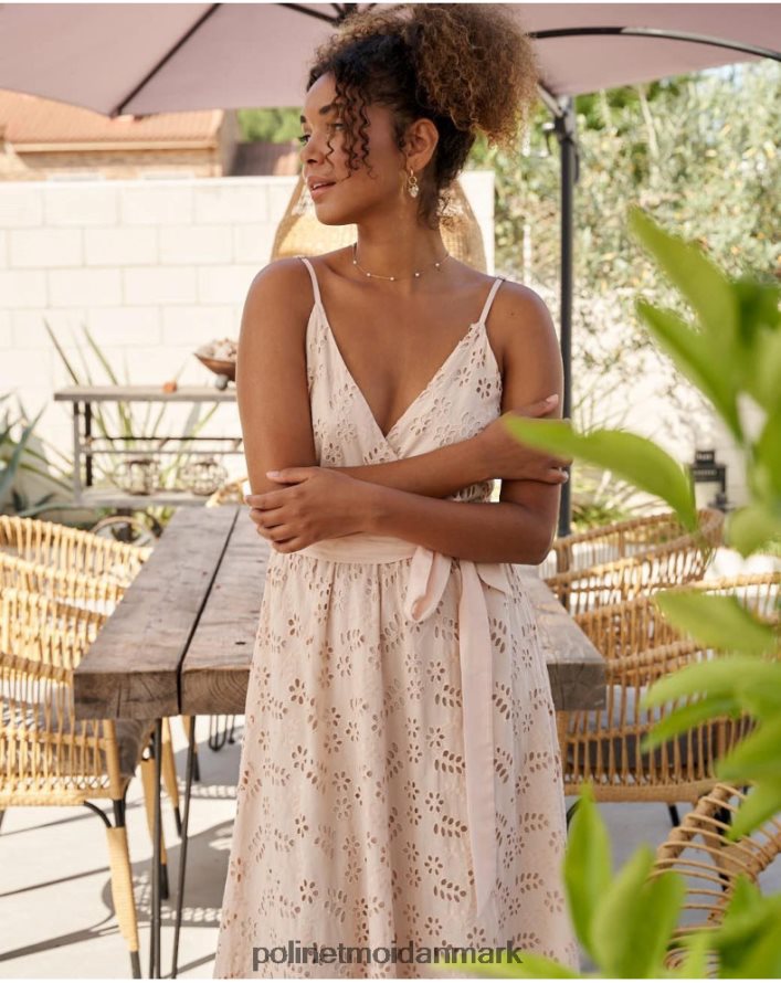 fatima bæltekjole beige tøj Polin et moi 28TJFF17