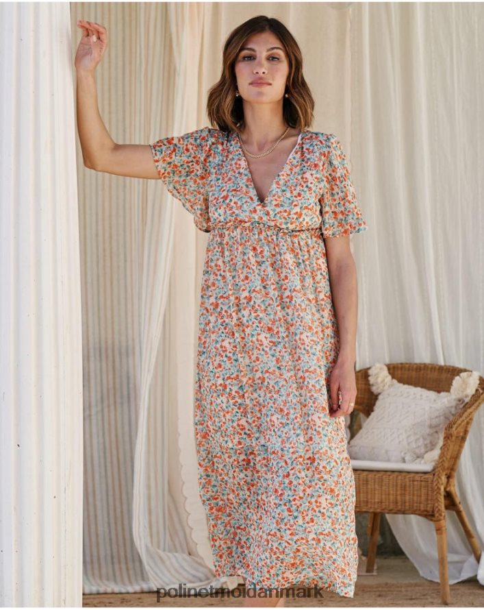 kjole blomster candela denim tøj Polin et moi 28TJFF98