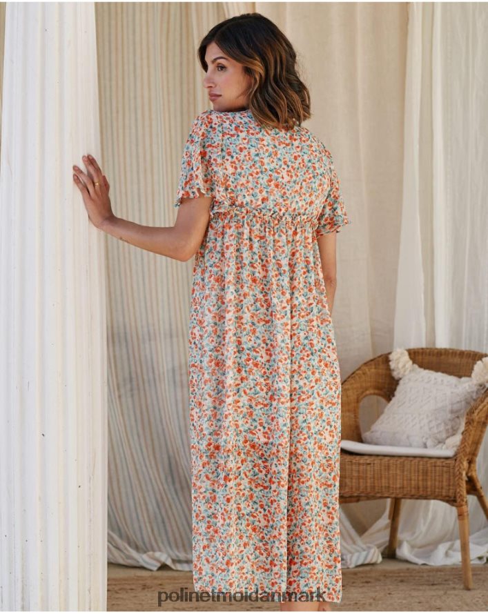 kjole blomster candela denim tøj Polin et moi 28TJFF98