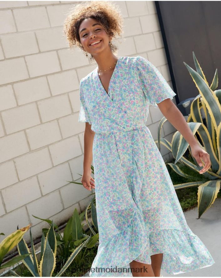 kjole cross-over ainhoa denim tøj Polin et moi 28TJFF14