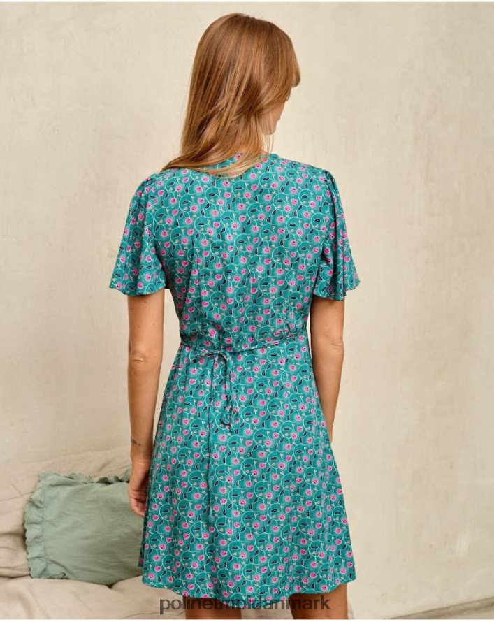 kjole cross-over doli grøn skov tøj Polin et moi 28TJFF87