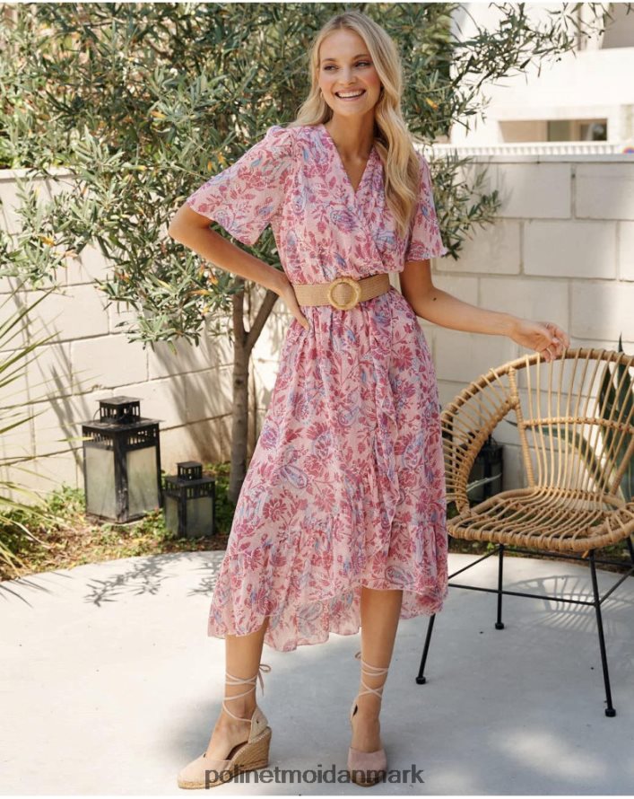 kjole cross-over naiare Rose tøj Polin et moi 28TJFF1