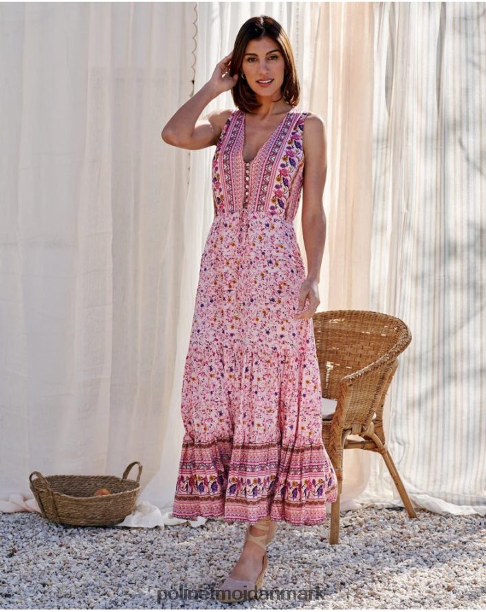 kjole flared clia Rose tøj Polin et moi 28TJFF79