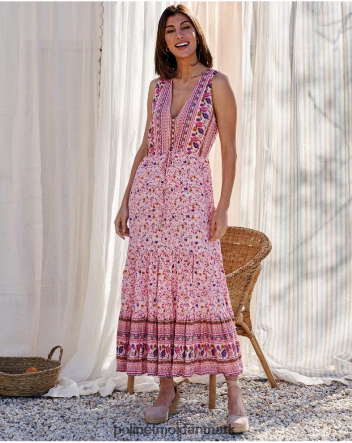 kjole flared clia Rose tøj Polin et moi 28TJFF79