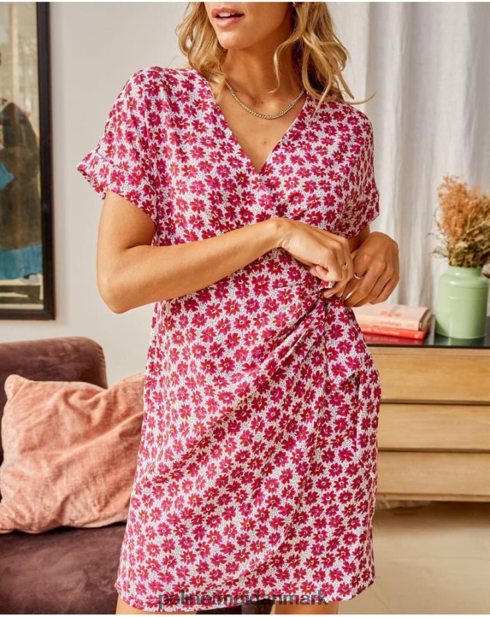 kjole knude jazmin hindbær tøj Polin et moi 28TJFF115