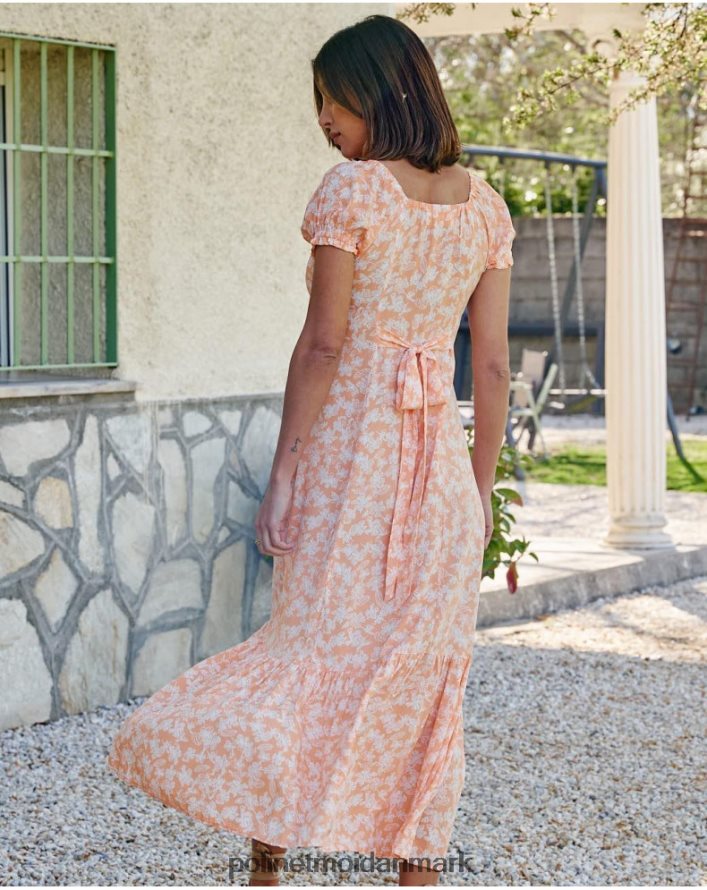 kjole med cleofe knapper fersken tøj Polin et moi 28TJFF90