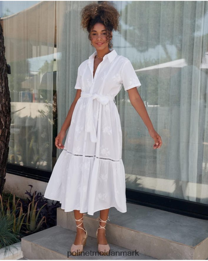 lynda skjortekjole hvid tøj Polin et moi 28TJFF25