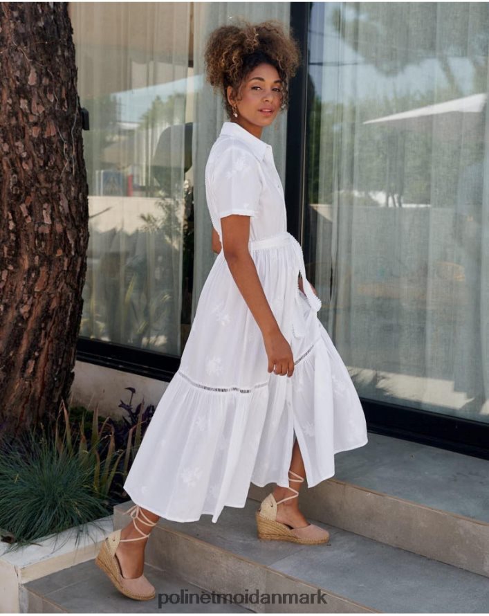 lynda skjortekjole hvid tøj Polin et moi 28TJFF25