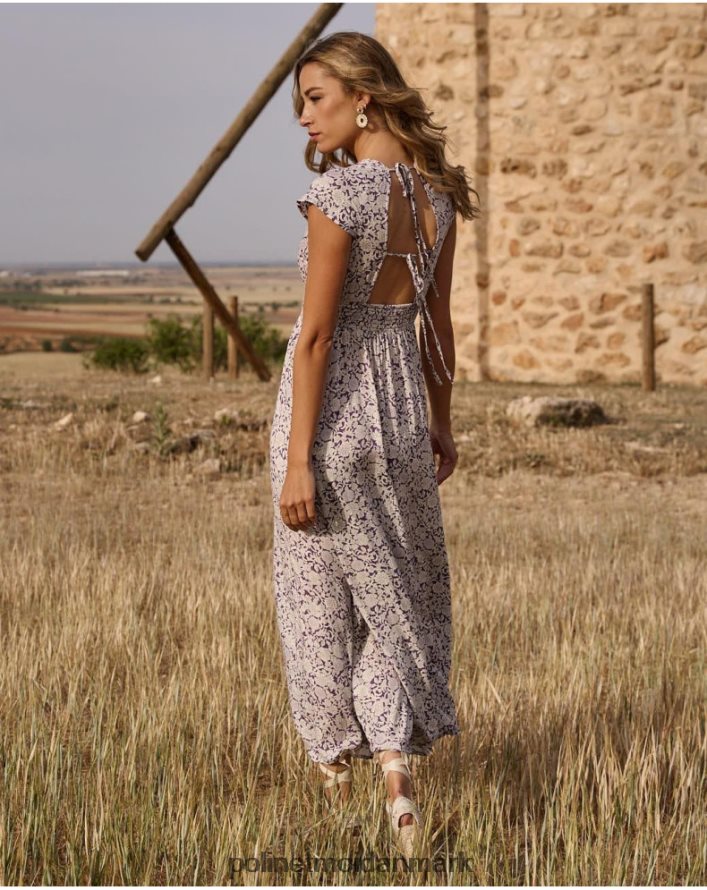 magdal midikjole lilla tøj Polin et moi 28TJFF111