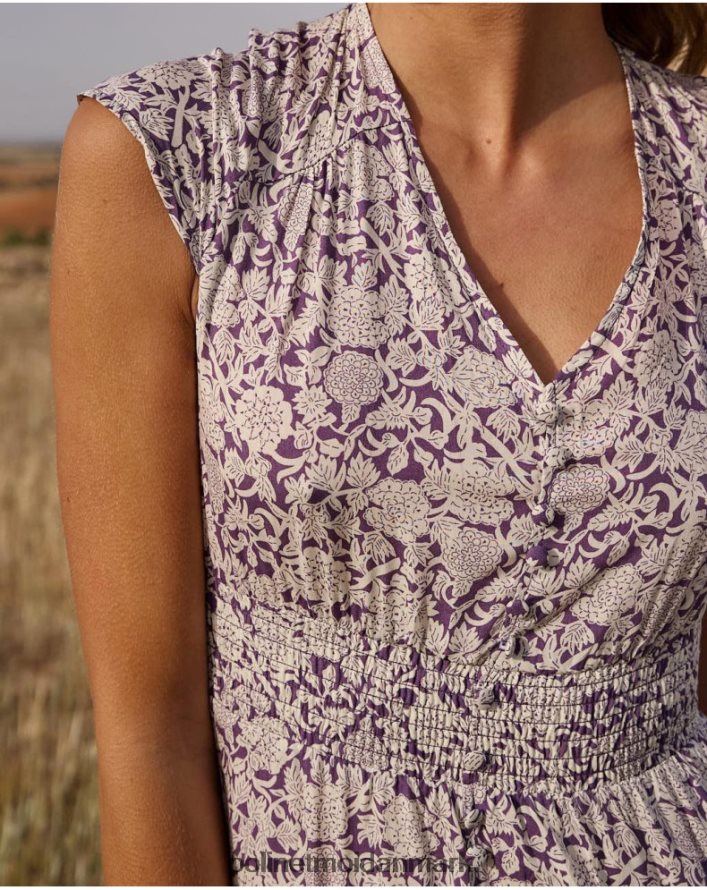 magdal midikjole lilla tøj Polin et moi 28TJFF111