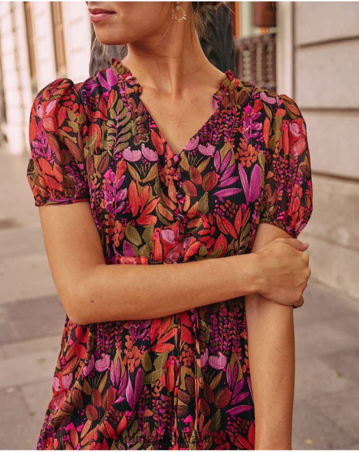 maitane flydende kjole Brun tøj Polin et moi 28TJFF73