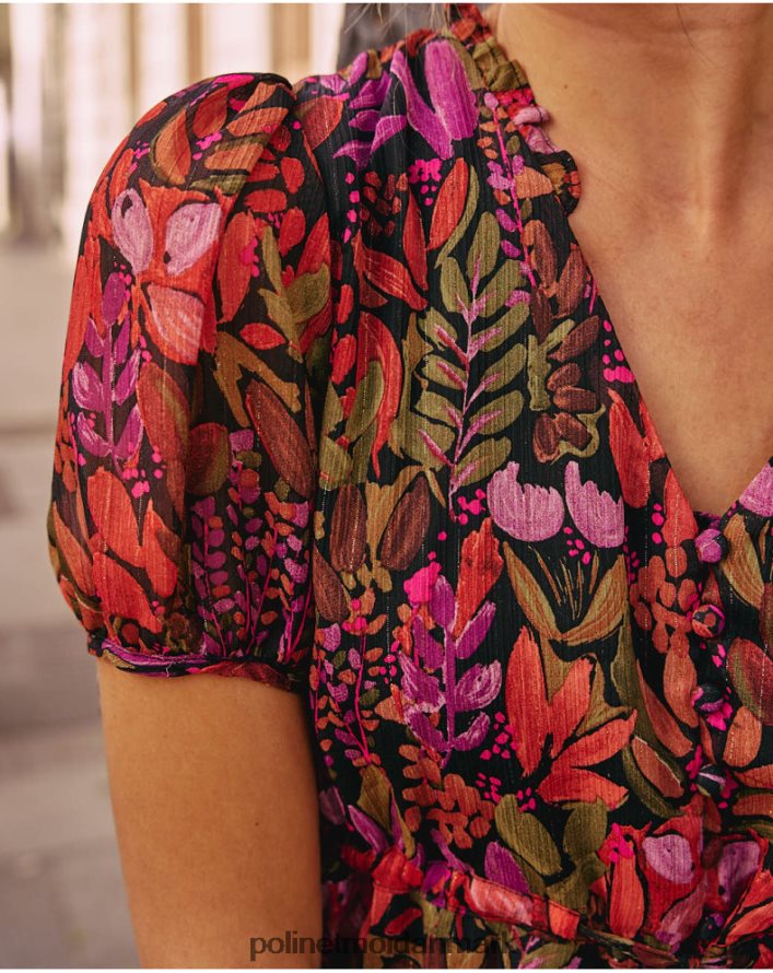 maitane flydende kjole Brun tøj Polin et moi 28TJFF73