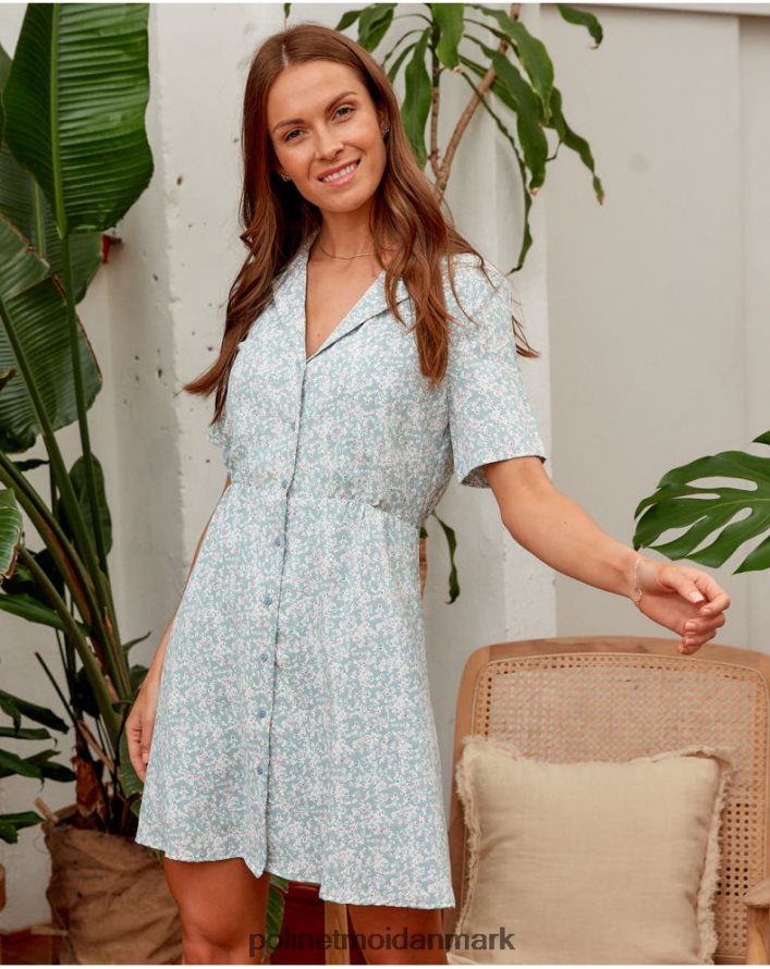 marie lapel kjole eukalyptus tøj Polin et moi 28TJFF142