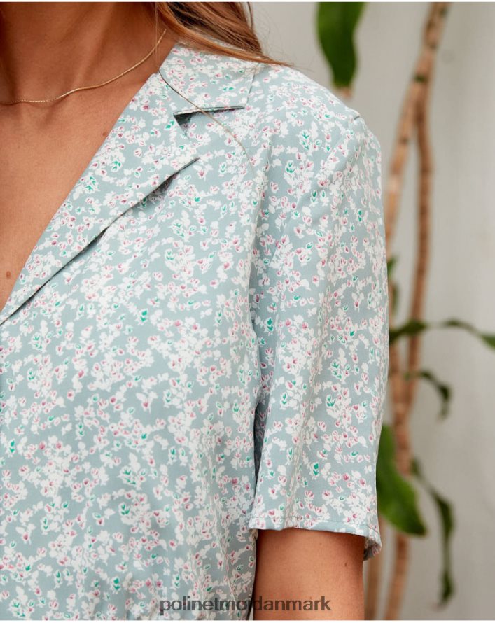 marie lapel kjole eukalyptus tøj Polin et moi 28TJFF142