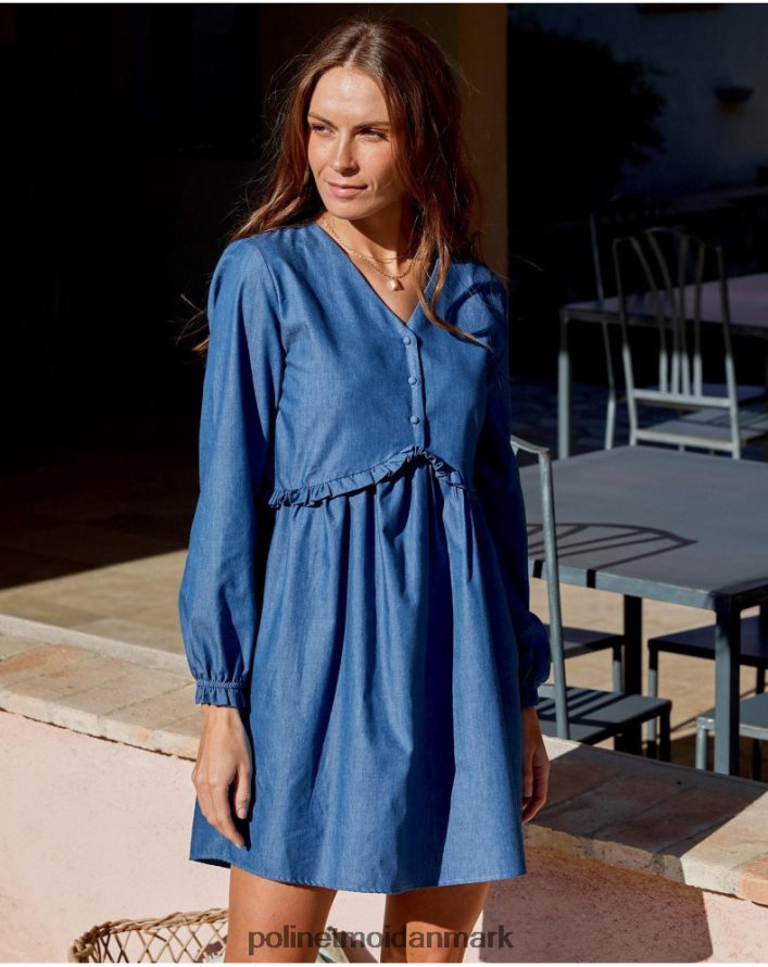milan cowboy kjole denim tøj Polin et moi 28TJFF101