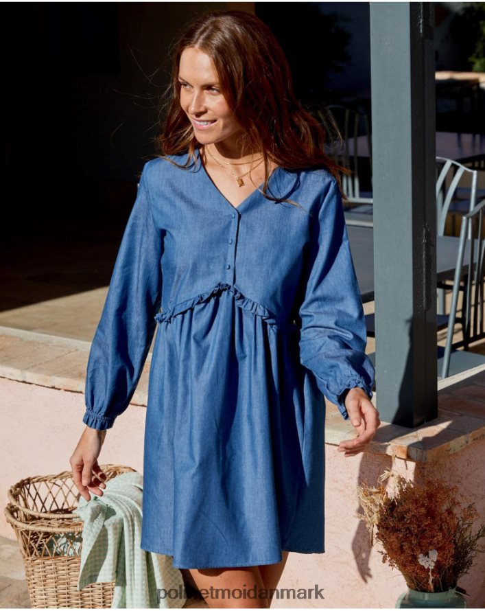 milan cowboy kjole denim tøj Polin et moi 28TJFF101