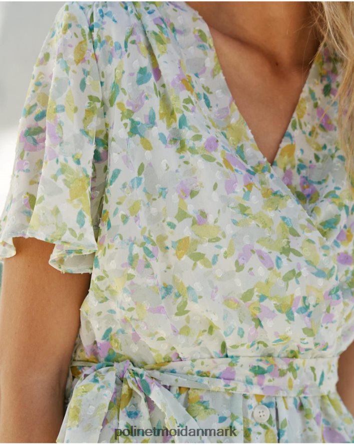 plumeti dima kjole æblegrøn/mynte tøj Polin et moi 28TJFF84