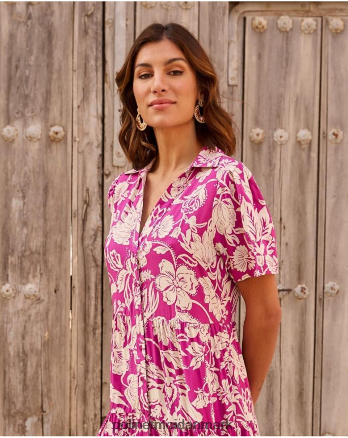 silvia lang kjole aubergine tøj Polin et moi 28TJFF77