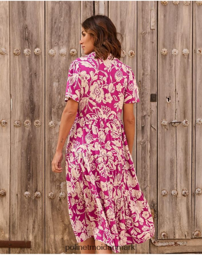 silvia lang kjole aubergine tøj Polin et moi 28TJFF77