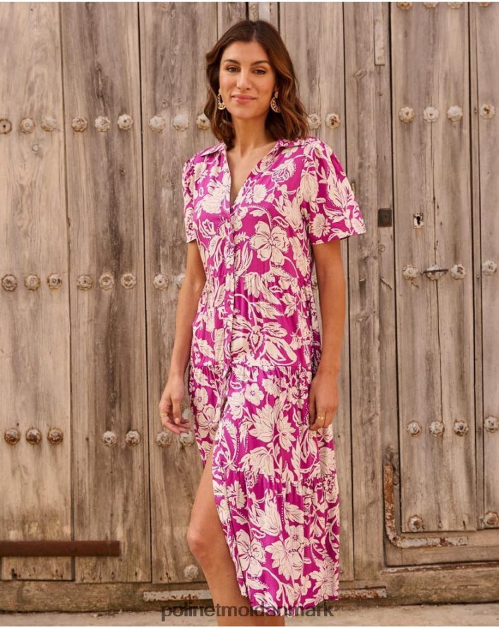 silvia lang kjole aubergine tøj Polin et moi 28TJFF77