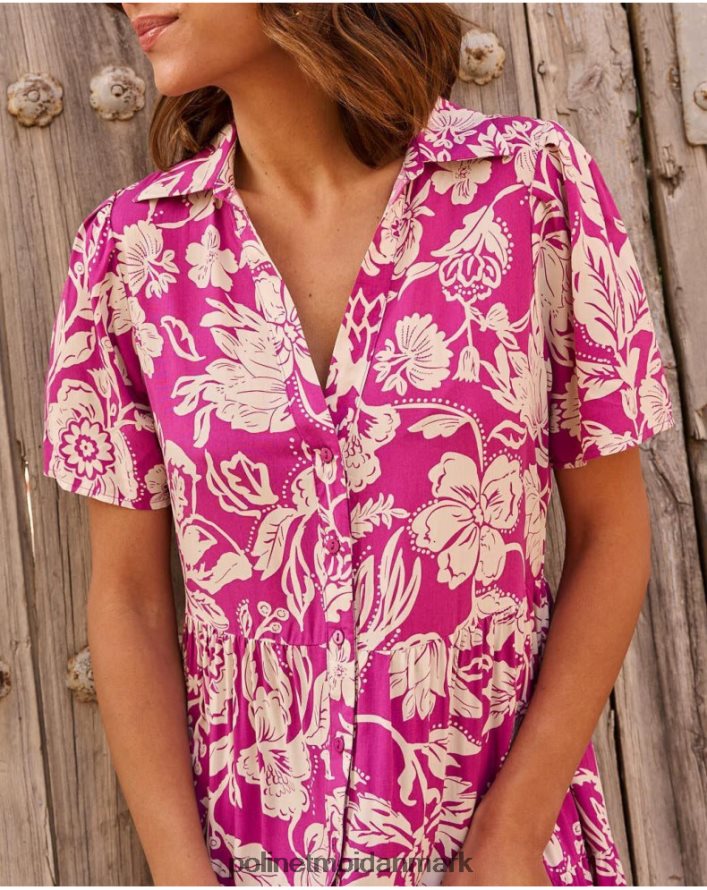 silvia lang kjole aubergine tøj Polin et moi 28TJFF77