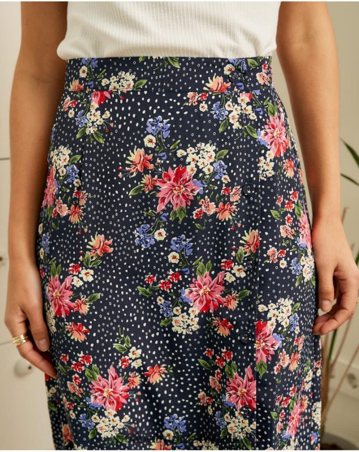 falda topos fabia marine tøj Polin et moi 28TJFF318