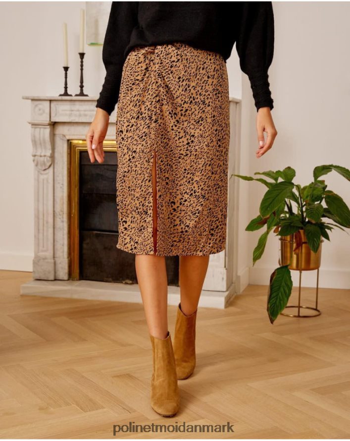 jade knude nederdel kamel tøj Polin et moi 28TJFF312