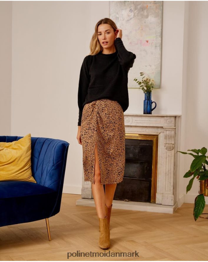 jade knude nederdel kamel tøj Polin et moi 28TJFF312