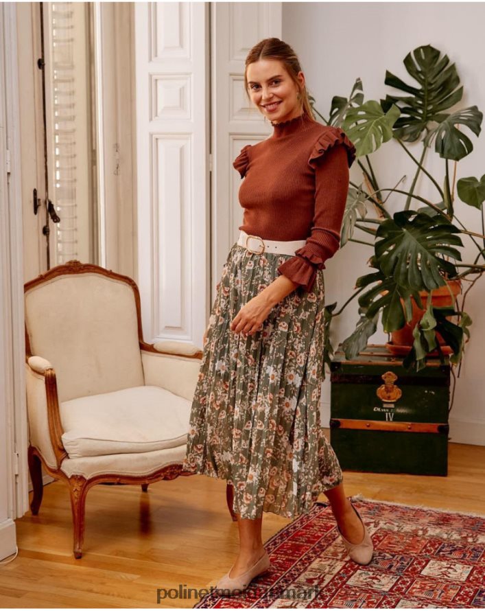 plisseret nederdel dunia kaki tøj Polin et moi 28TJFF299