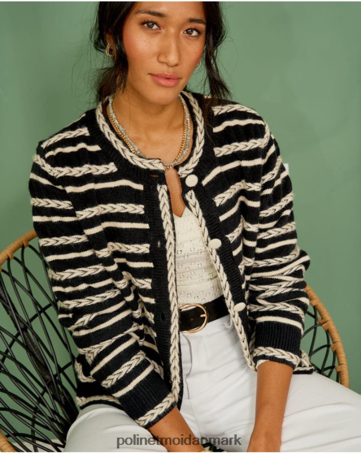 cardigan spikes mara sort tøj Polin et moi 28TJFF359