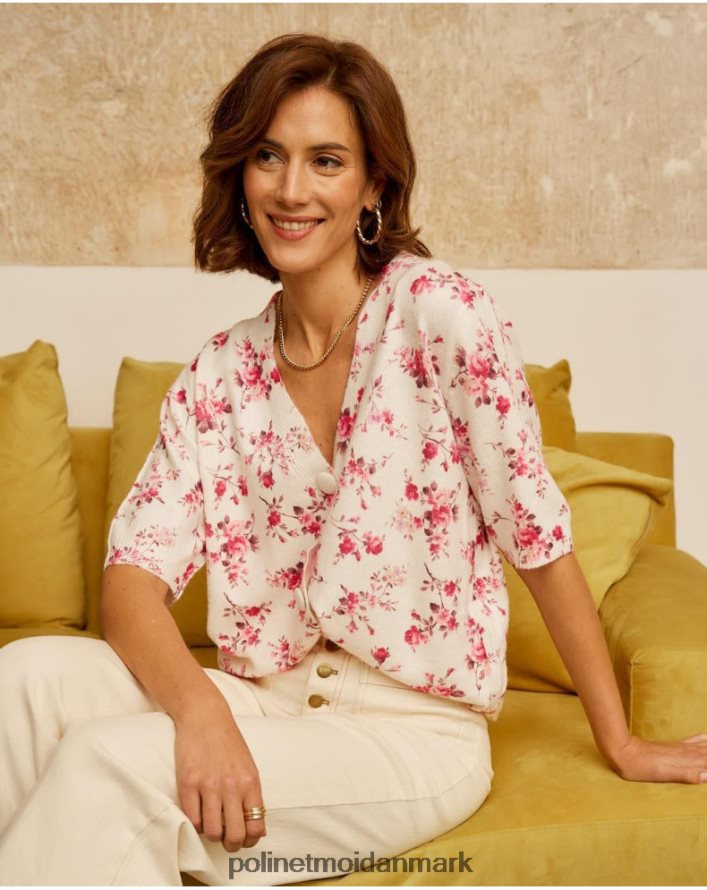 famara blomstercardigan Rose tøj Polin et moi 28TJFF352