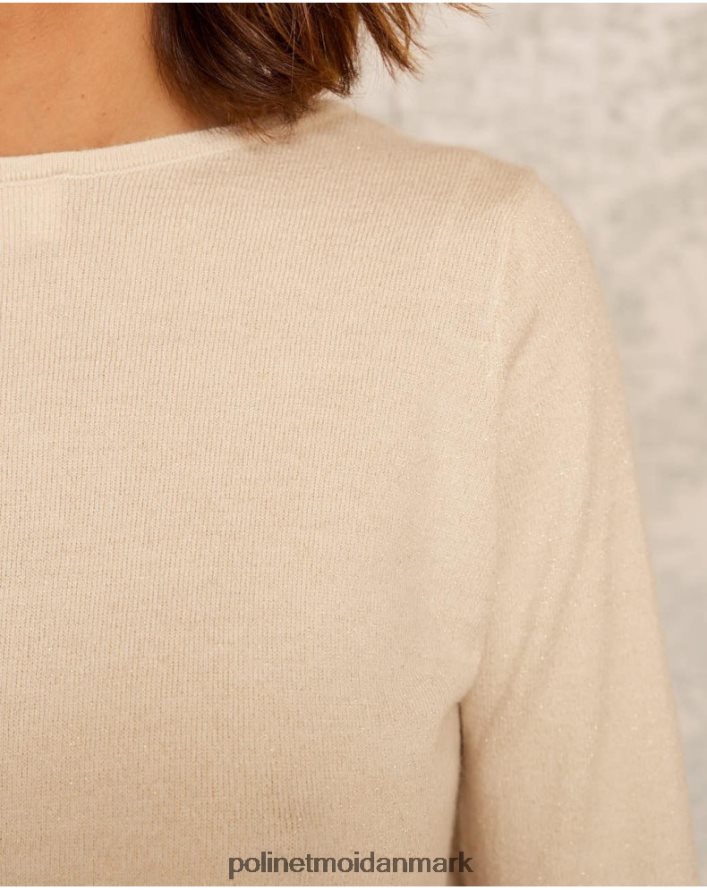 sweater lada knude beige tøj Polin et moi 28TJFF346