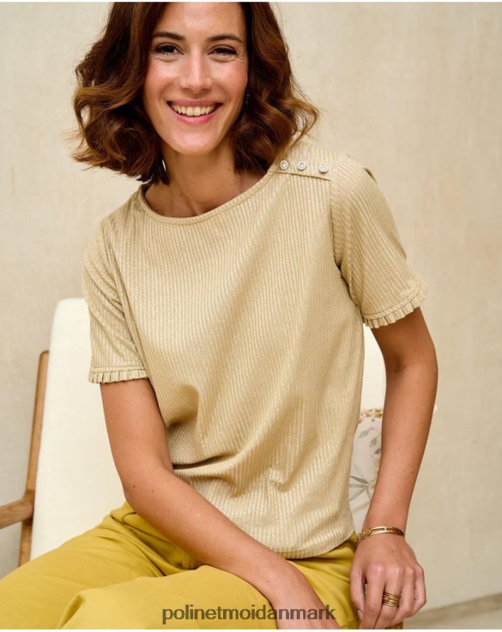 sweater simonne knude guld/platin tøj Polin et moi 28TJFF343