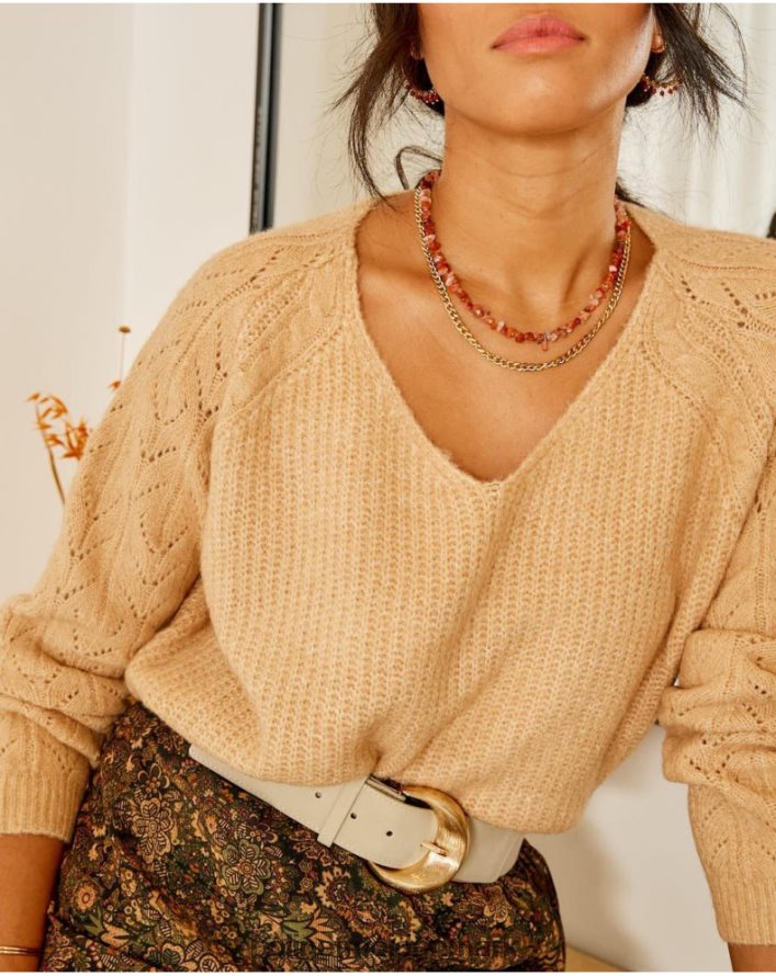 sweater standard pigge kamel tøj Polin et moi 28TJFF355