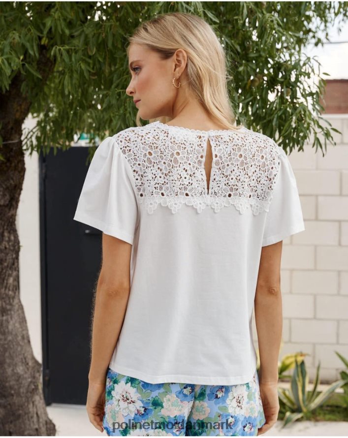 calada luana t-shirt hvid tøj Polin et moi 28TJFF242
