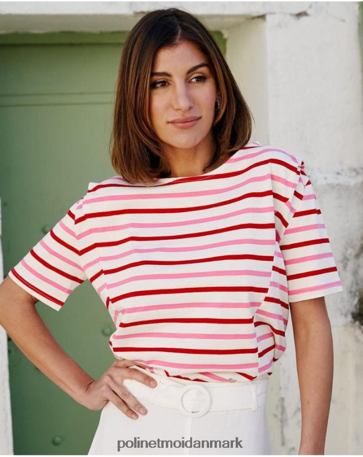 t-shirt striber eugenia Rose tøj Polin et moi 28TJFF270