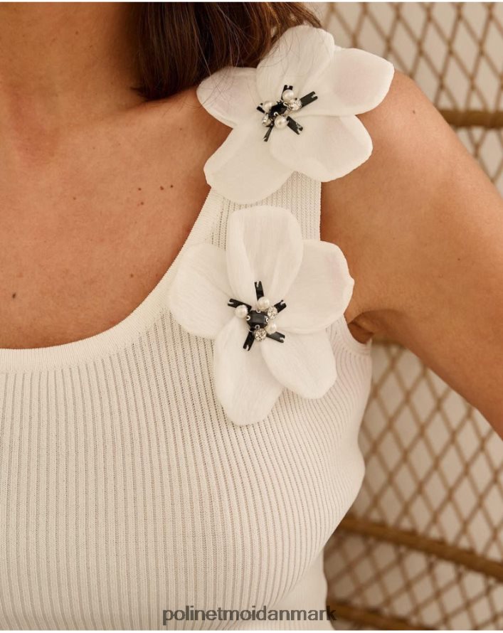 top azu blomst hvid tøj Polin et moi 28TJFF286