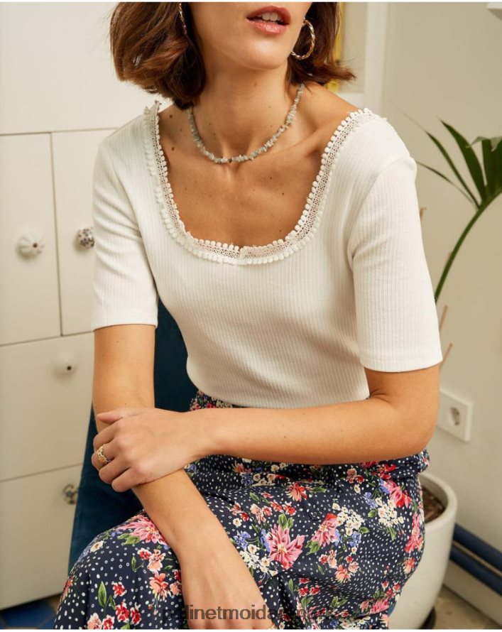 top blonde giorgia hvid tøj Polin et moi 28TJFF288