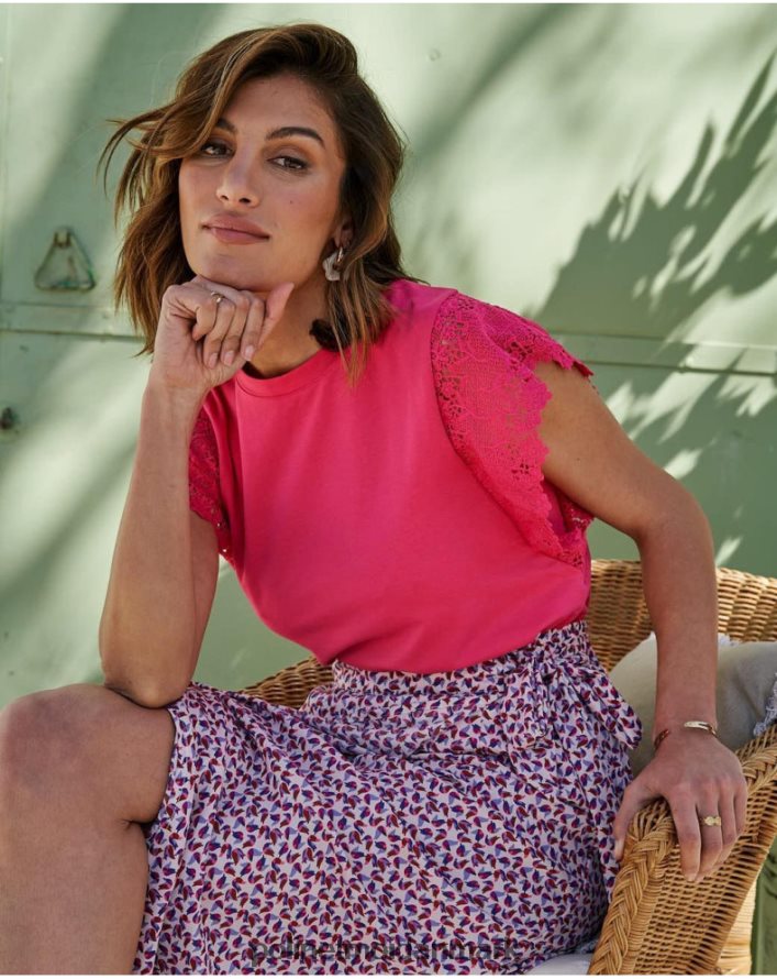 top pjusket sissi fuchsia tøj Polin et moi 28TJFF275