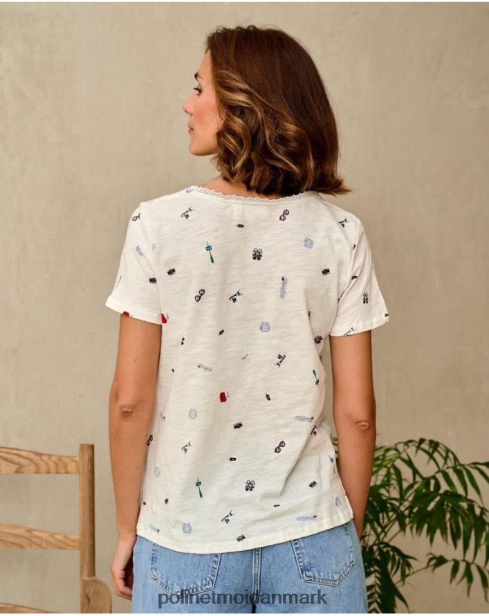 yarina rejse t-shirt hvid tøj Polin et moi 28TJFF262