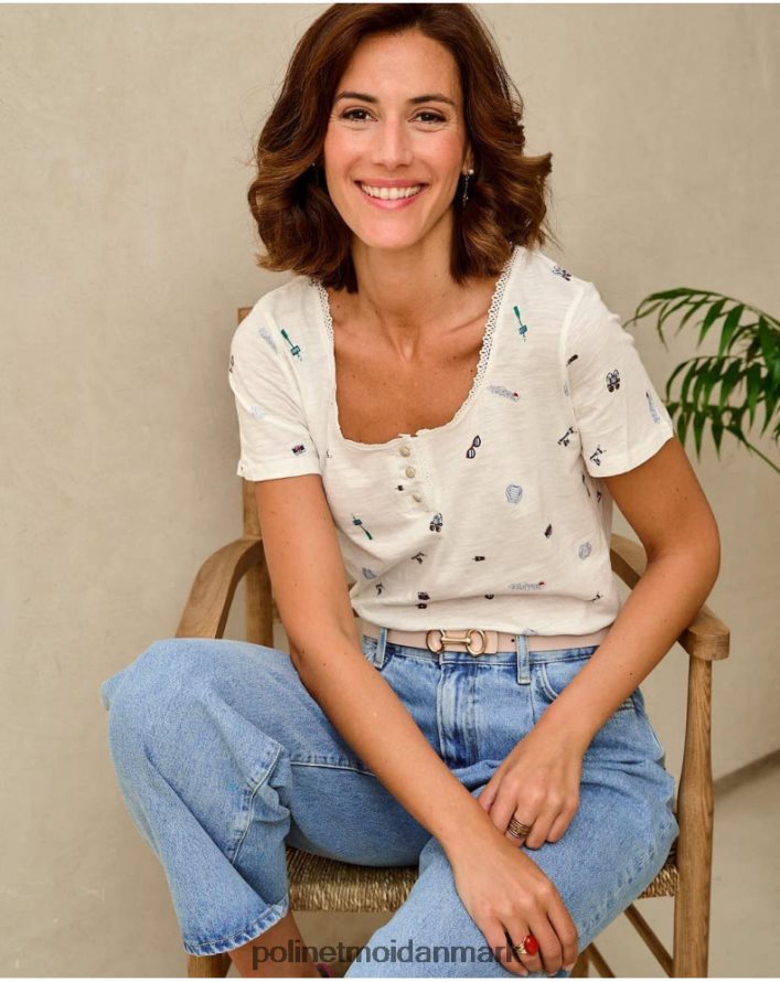 yarina rejse t-shirt hvid tøj Polin et moi 28TJFF262
